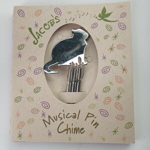 Jacob Silver Cat Musical Pin Chime